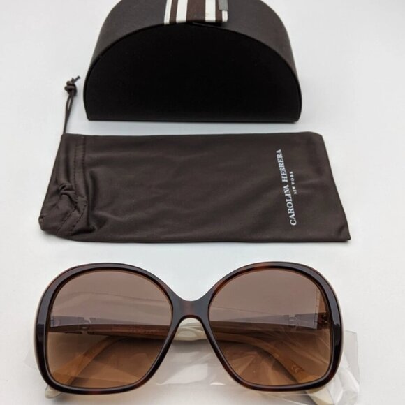?️Made in Italy! Carolina Herrera SHN504 09WY Sunglasses 57/15 140 | ALB14?️ main image 8